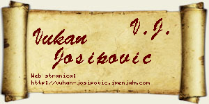 Vukan Josipović vizit kartica